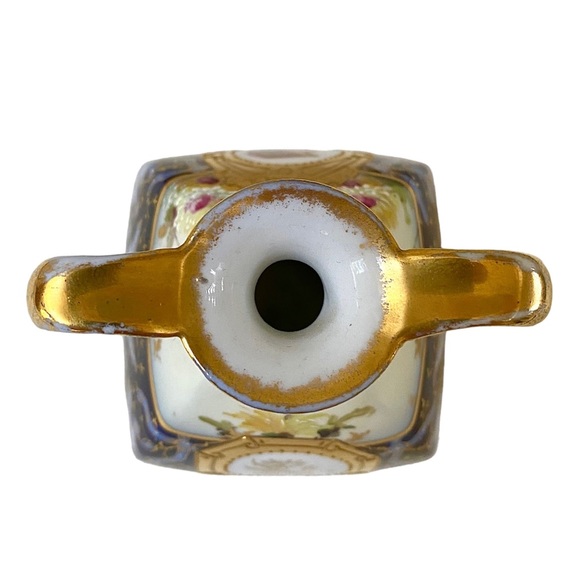 ANTIQUE RW RUDOLSTADT GERMANY PORCELAIN SMALL HAND PAINTED VASE - Picture 6 of 12